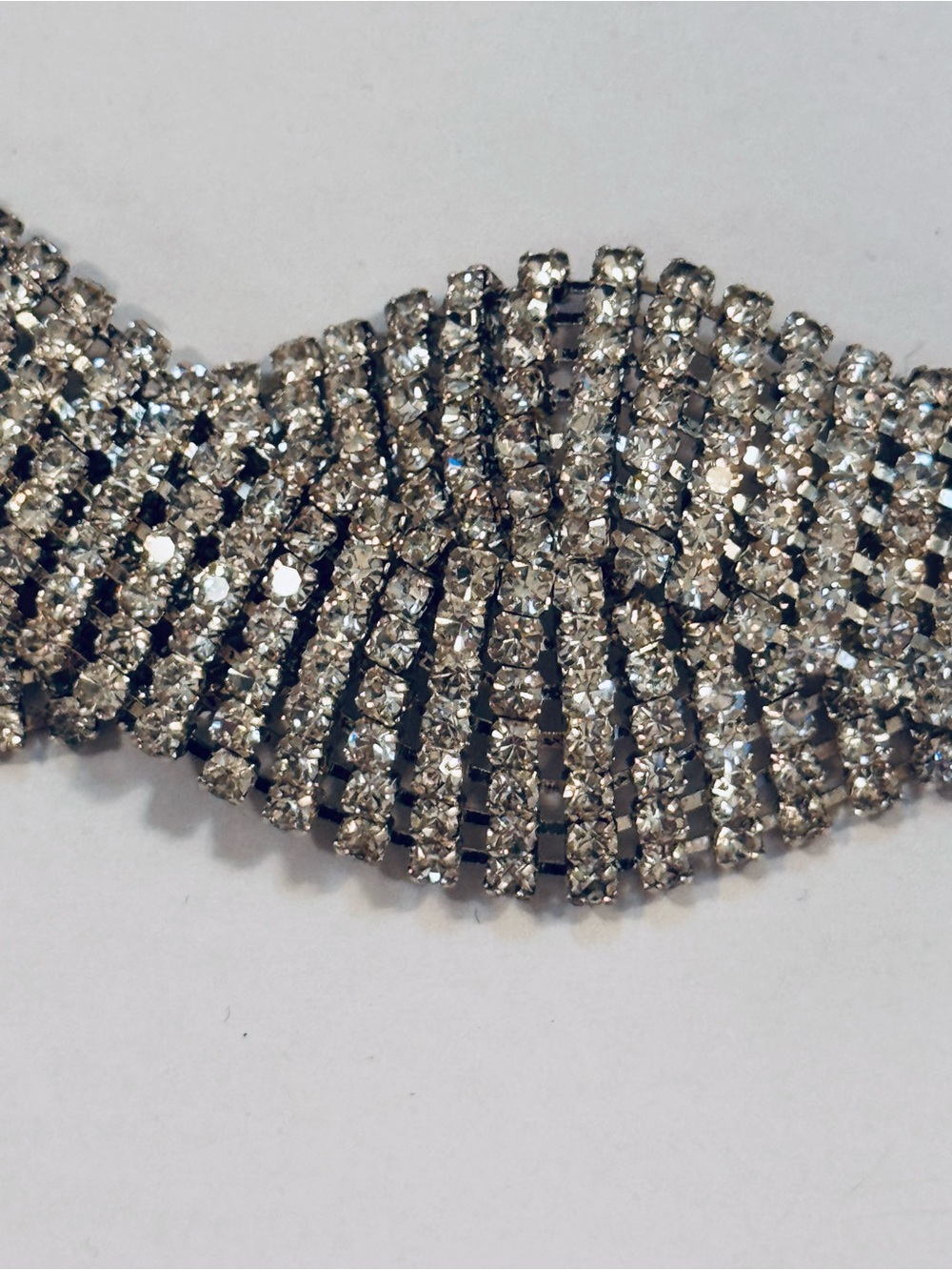 Crystal Rhinestone Statement Choker - Picture 3 of 6